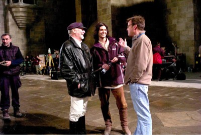 Doug Gresham, Ben Barnes, and Mark Johnson discuss a scene