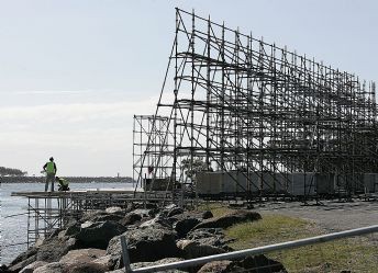 The Dawn Treader Being Built at The Spit