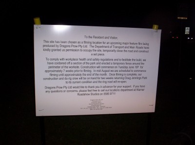 Dawn Treader Sign at The Spit