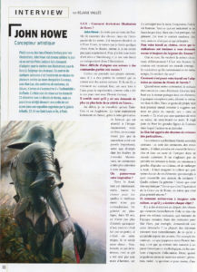 John Howe speaks to French magazine SFX - Page 1 John Howe speaks to French magazine SFX - Page 1