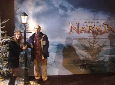 Phil and his wife at the Frence Premiere