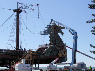 Mysterious Rigging Added to Dawn Treader's Mast Mysterious Rigging Added to Dawn Treader's Mast