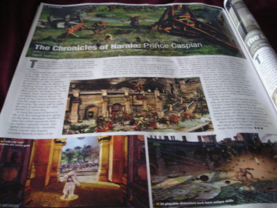 Prince Caspian Game article in Game Informer Magazine Prince Caspian Game article in Game Informer Magazine