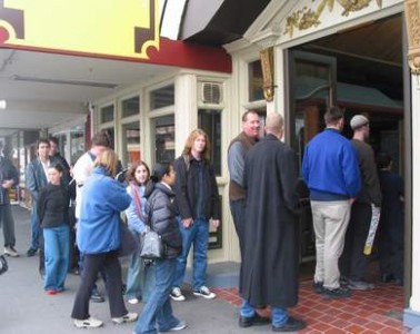 Applicants of all heights and backgrounds wait their turn 