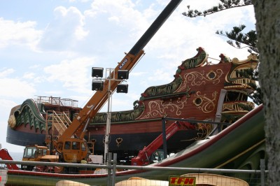 Dawn Treader with wings attached Click to view larger