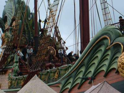 Filming aboard the Dawn Treader ~ Michael Filming aboard the Dawn Treader ~ Michael