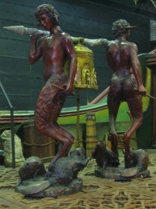 Fauns carry a bell with carvings of the seven Lords Fauns carry a bell with carvings of the seven Lords - side 2