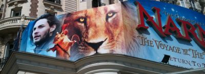 Dawn Treader Banner at Cannes Film Festival Dawn Treader Banner at Cannes Film Festival