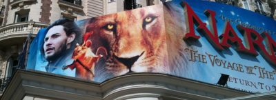 Dawn Treader Banner at Cannes Film Festival