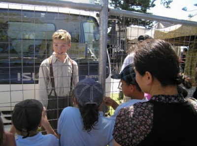 Will Poulter on the set of The Voyage of the Dawn Treader Will Poulter on the set of The Voyage of the Dawn Treader