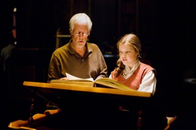 Michael Apted and Georgie Henley