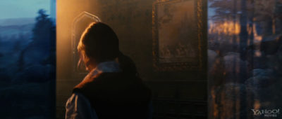 Lucy enters the magician's house