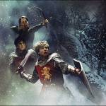 Susan, Edmund, Peter Banner - Snow Background