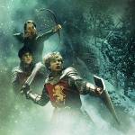 Susan, Edmund, Peter Banner - Green Background