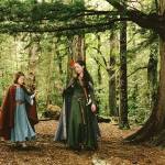 Lucy and Susan walk in the woods