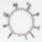 Pewter Narnia Charm Bracelet - Prince Caspian - Bob Siemon Designs