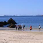 Filming at Cathedral Cove, New Zealand
