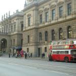 Filming the entrance to the train station in Prague - Last Girl Guide