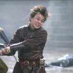 William striking a battle pose