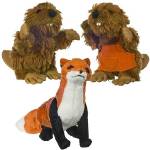 Mini-plush set. Mr and Mrs Beaver and The Fox Plushes