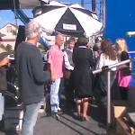 Premier Anna Blight meets the cast and crew