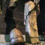 One of the bells fell and broke by a statue - myartismylife