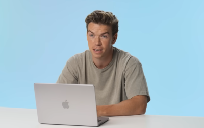 Will Poulter and a laptop.