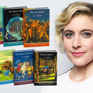 Greta Gerwig and The Chronicles of Narnia book series.